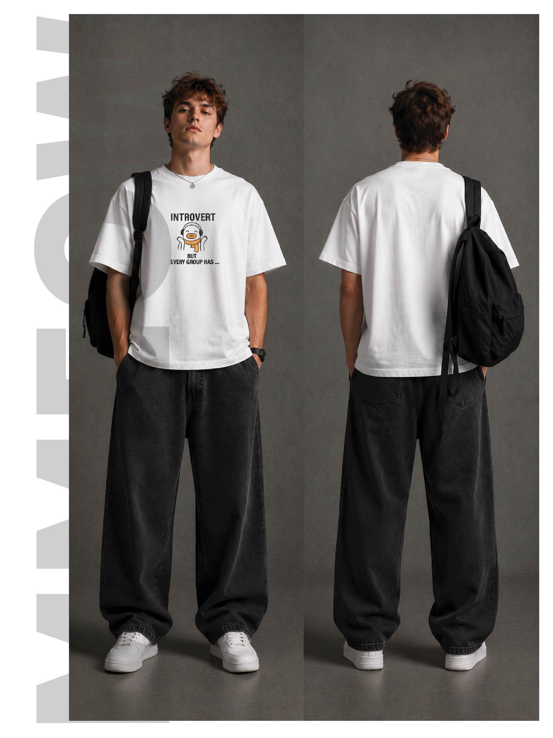 Introvert BOXY T - SHIRT PRINTED product image (30)