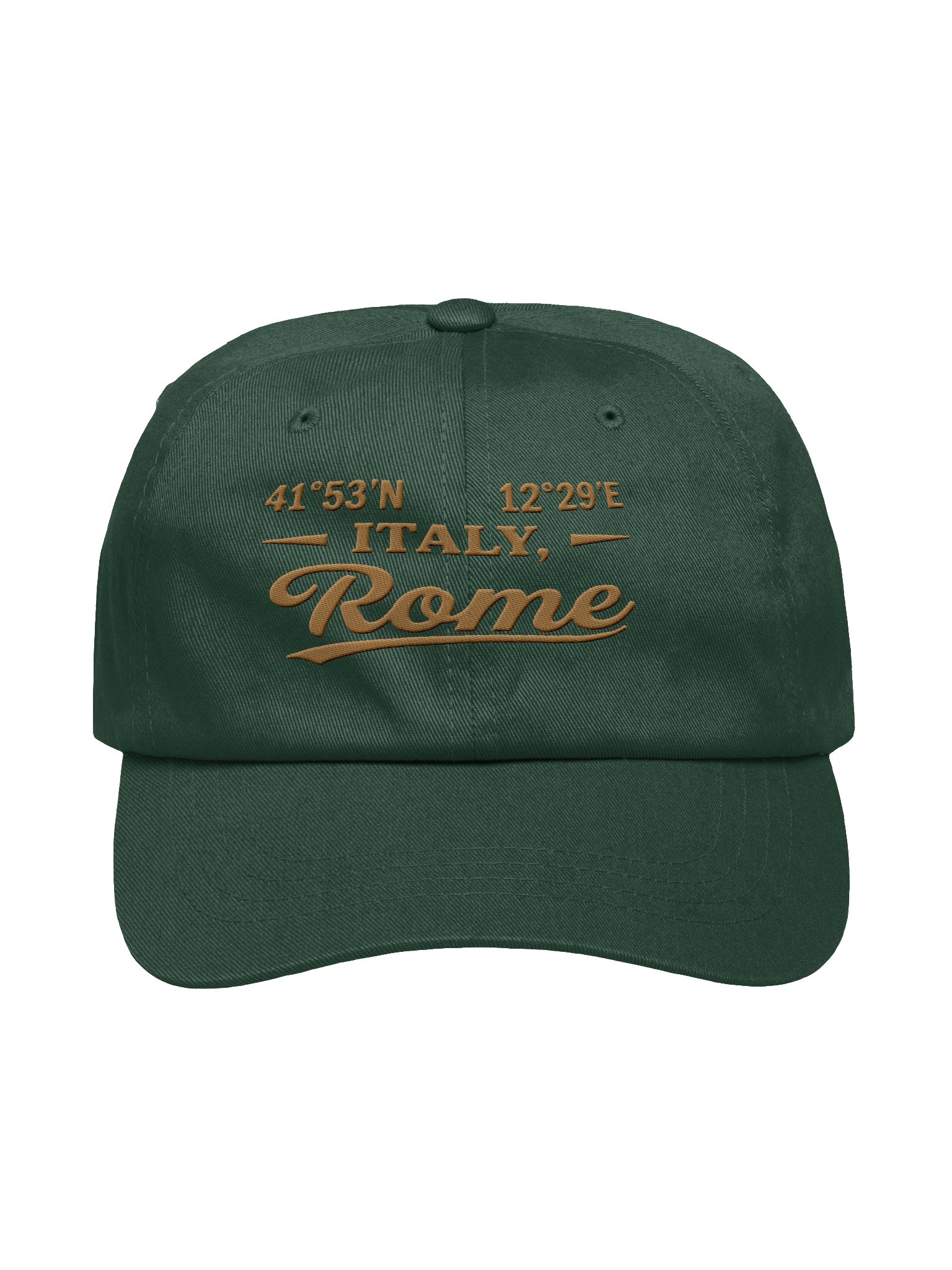 Rome Italy Coordinates Dad Hat – Travel Cap product image (1)