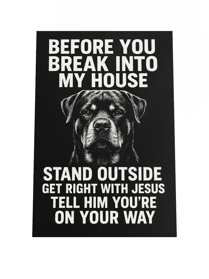 Rottweiler Get Right with Jesus - Poster product image (1)