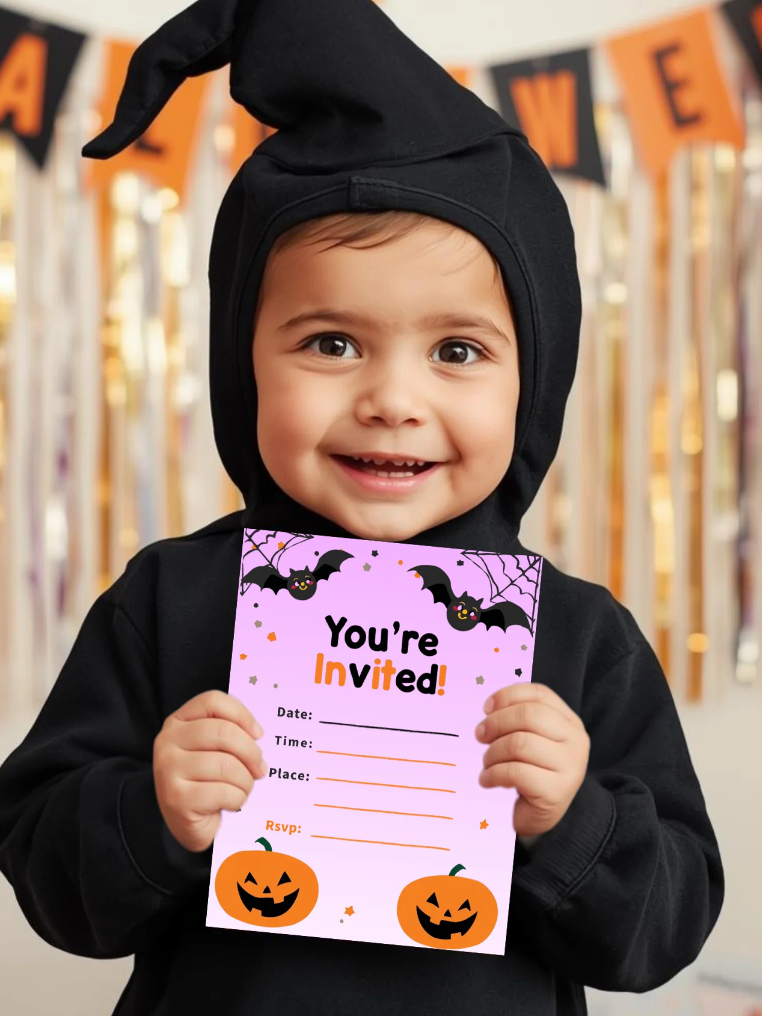 Free Printable Kids’ Halloween Party Invitation – Cute & Spooky product image (3)