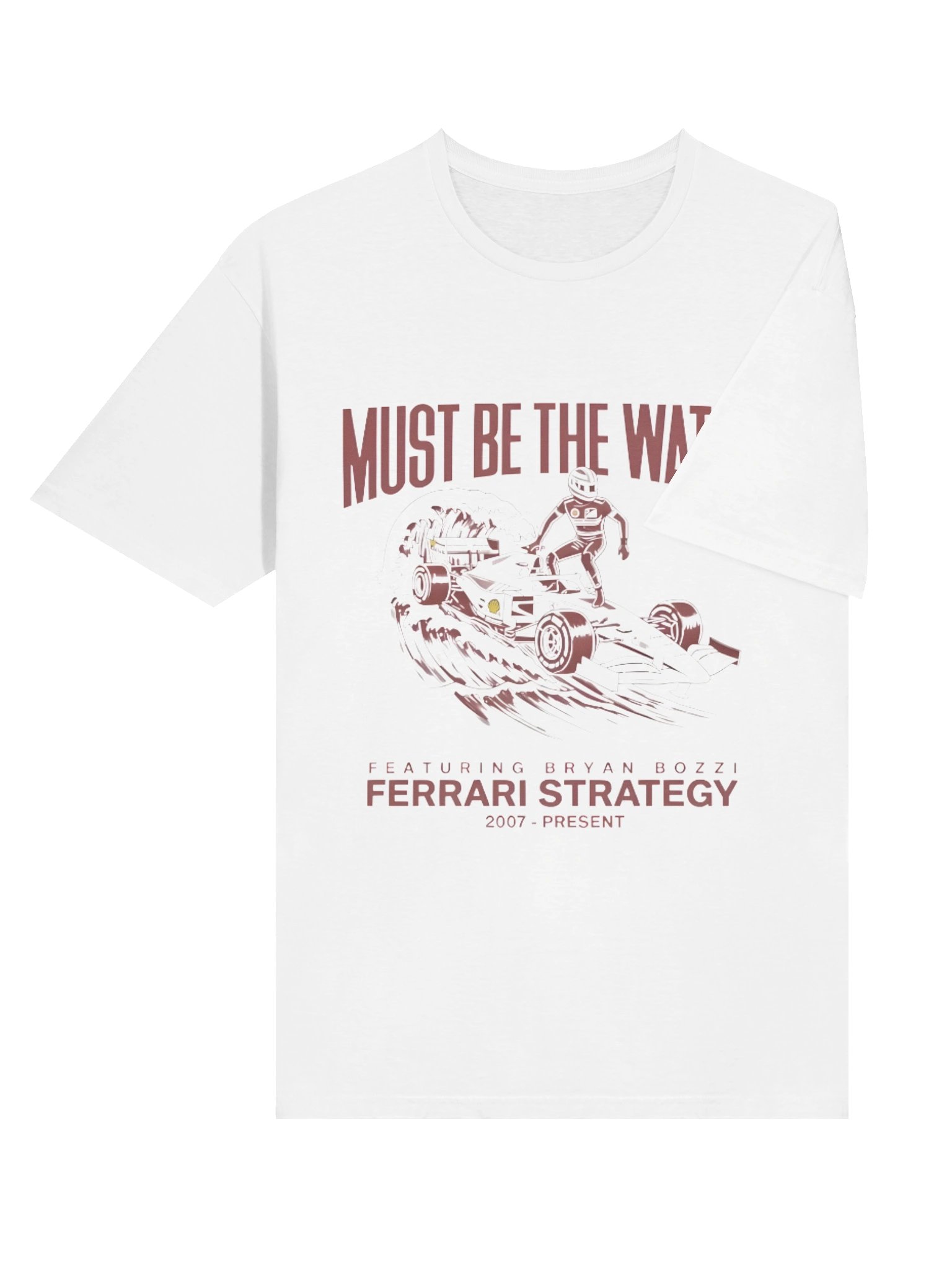 Must Be The Water Ferrari Strategy Charles Leclerc F1 Shirt product image (4)