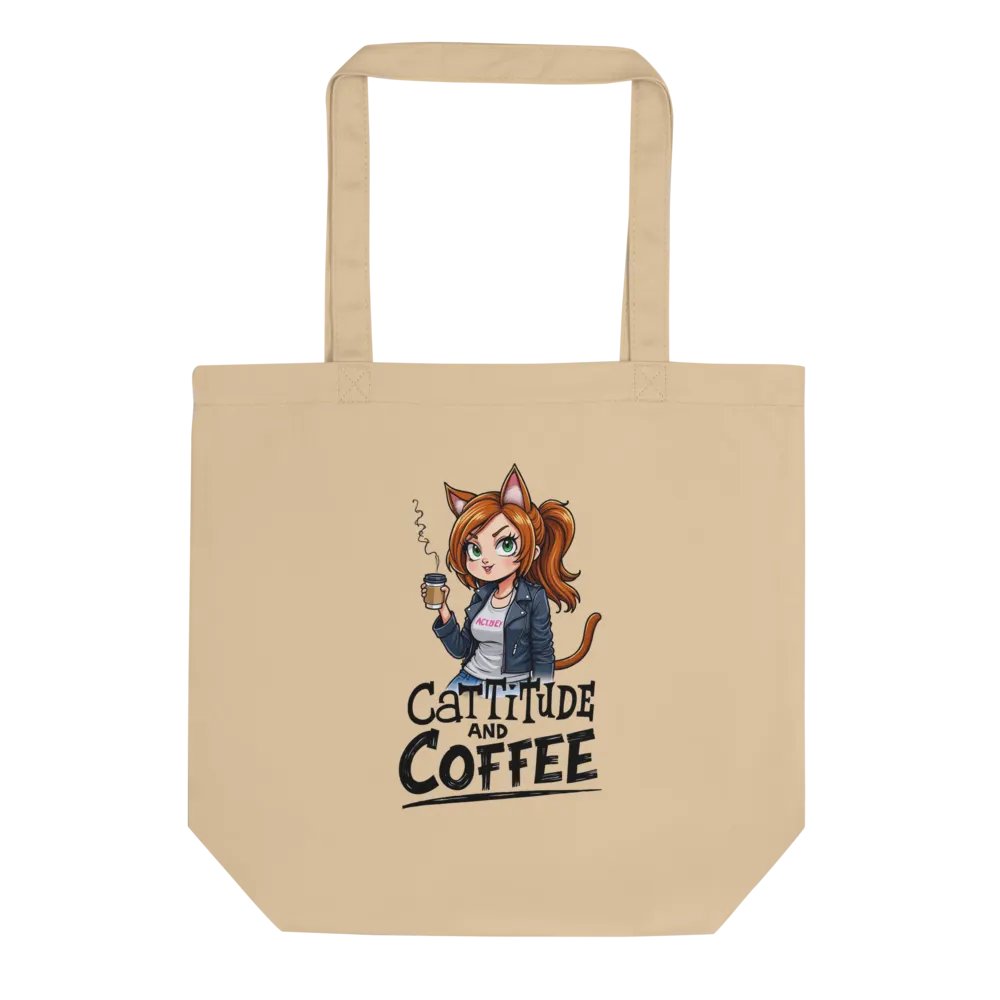 Cat-Titude Eco Tote: Feline Fashion Statement product image (1)