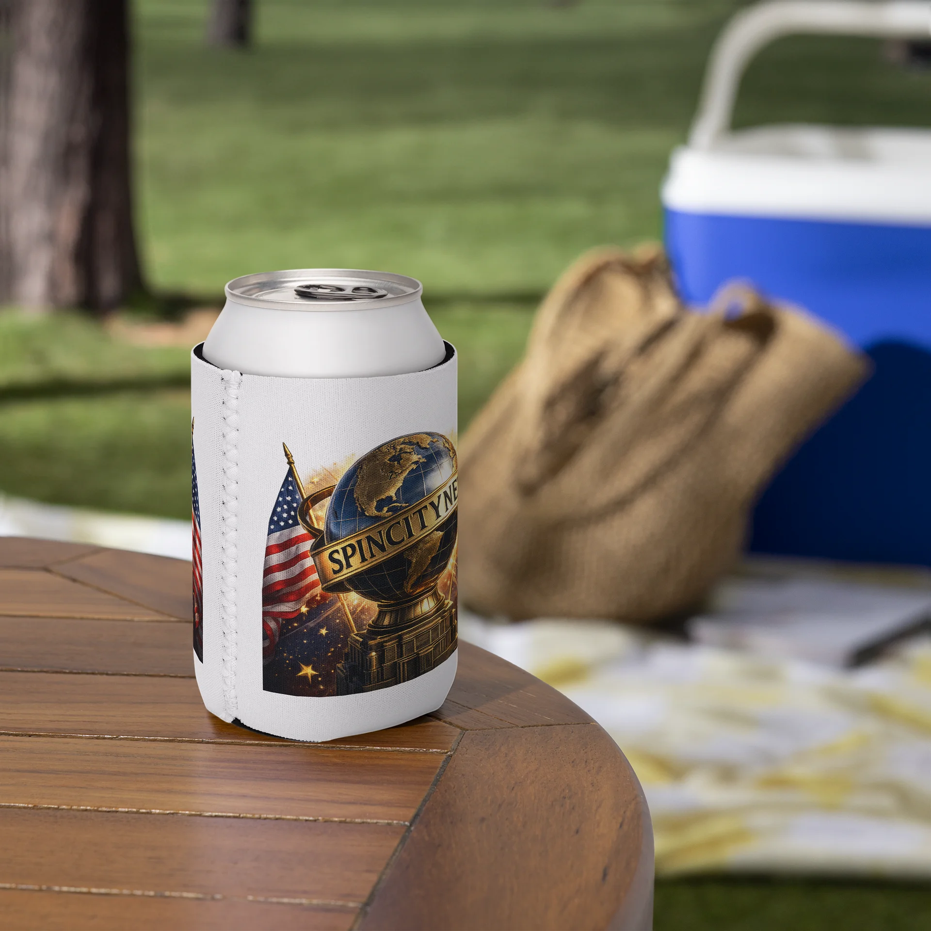 Spin City News Globe Can Cooler product image (6)