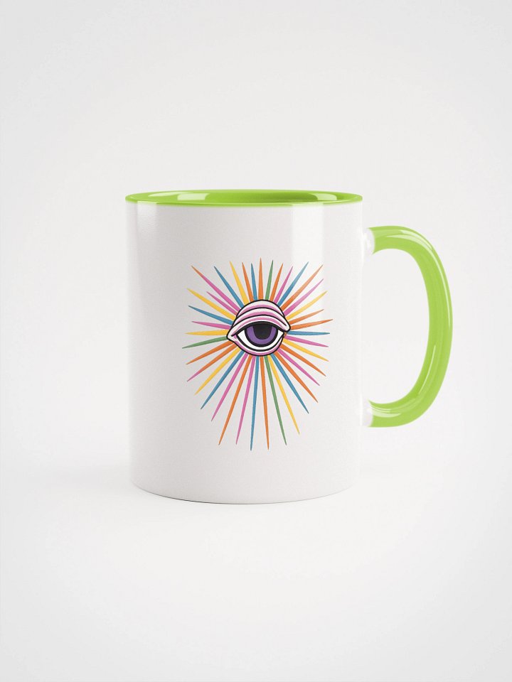 Green PWR Radio Radiating Eye Mug product image (1)