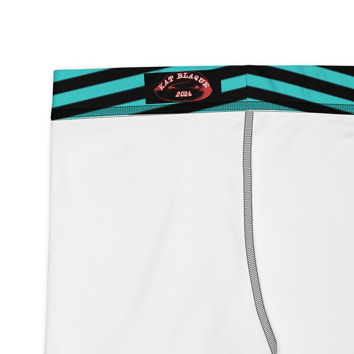 Blaque and Turquoise Stripped Capri product image (2)