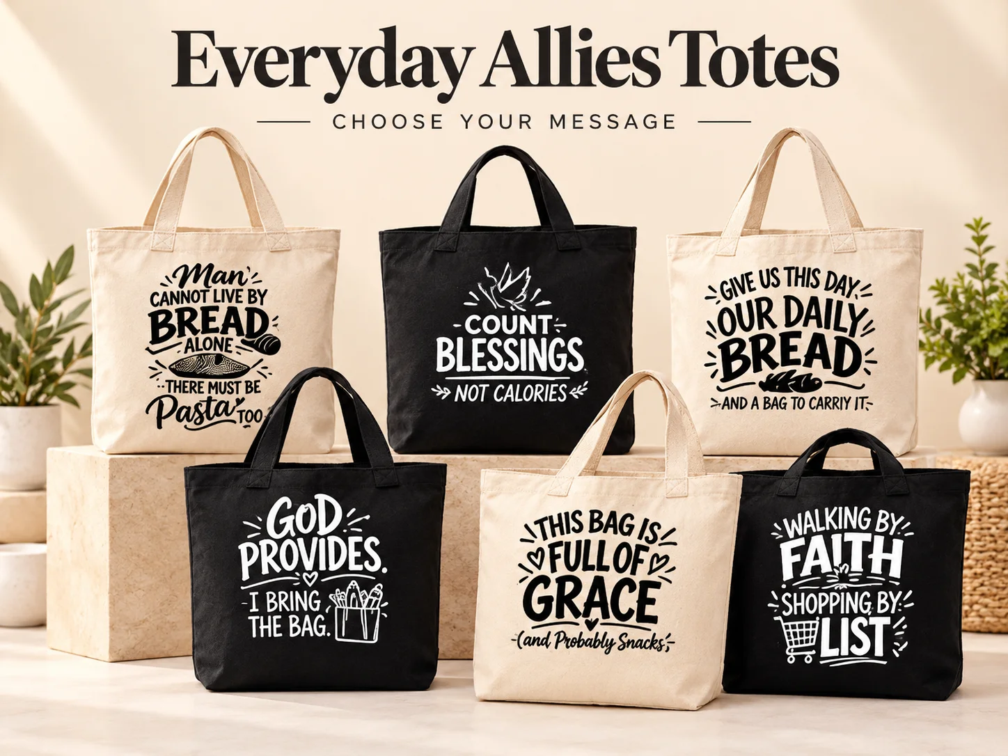 Everyday Allies Three-Pocket Canvas Tote product image (1)