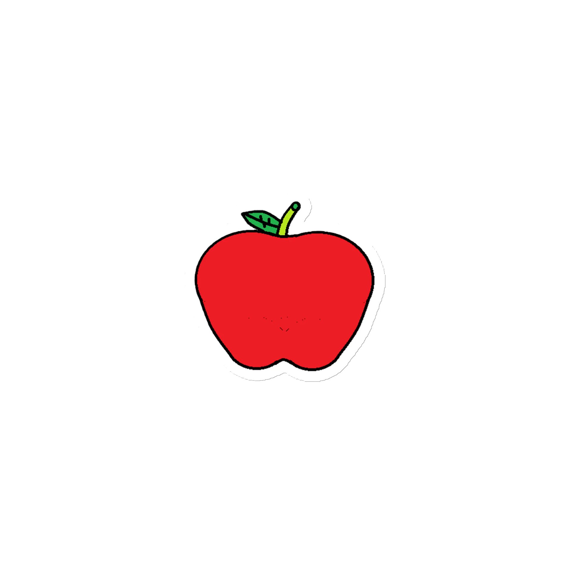 Vibrant Apple Die-Cut Magnets product image (1)