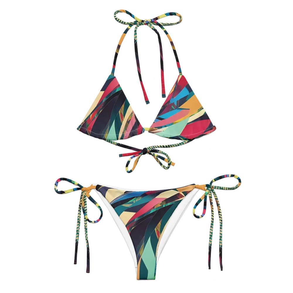 Abstract Lithographic Pattern Design String Bikini - V11 product image (1)