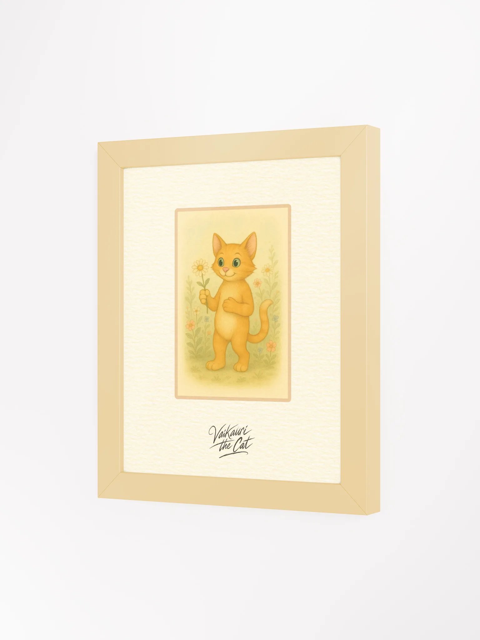 Vaikauri the Cat - Framed Matte Artprint product image (6)