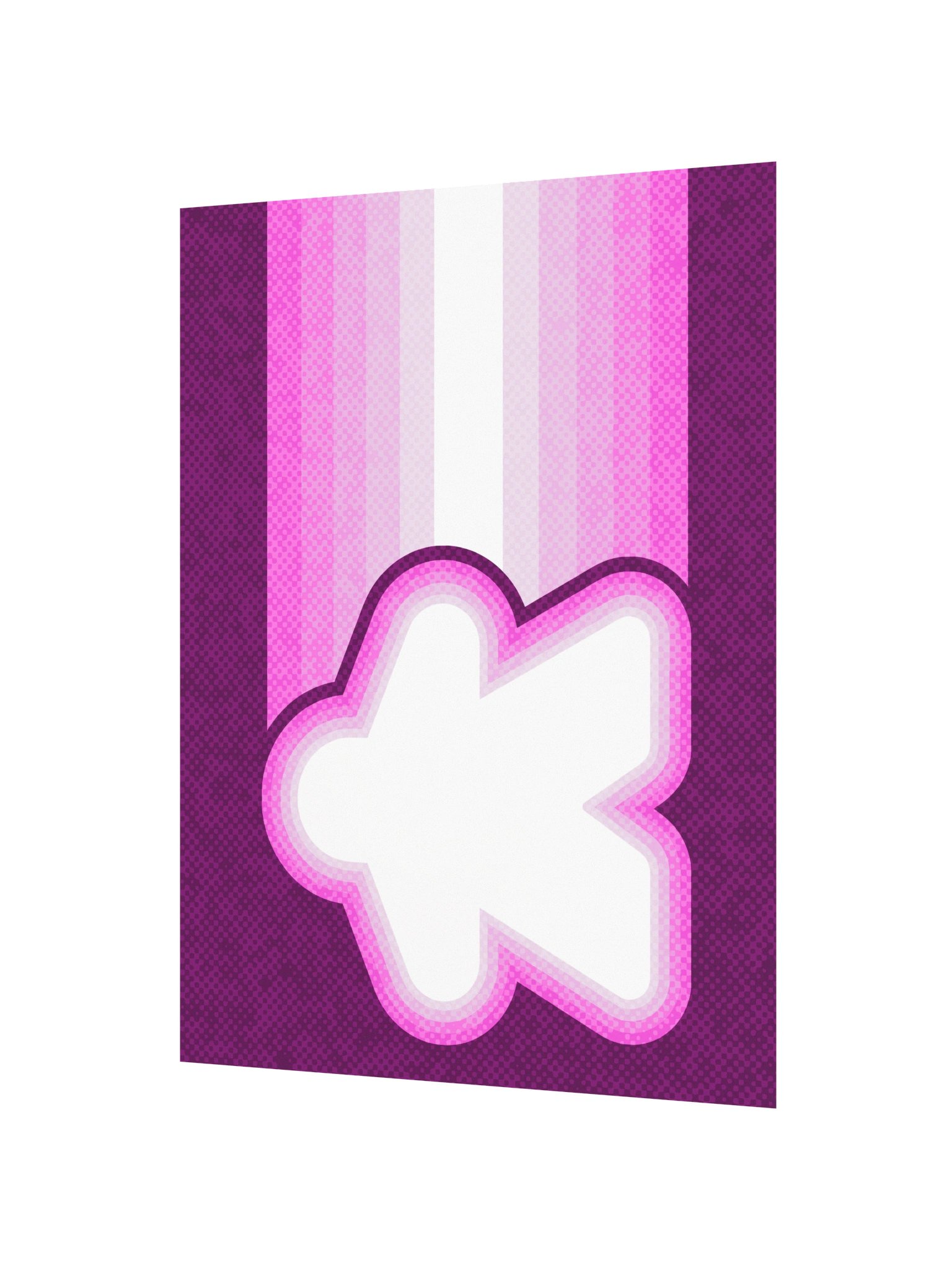 Purple Retro Racing Meeple Board Game Room Poster - UNFRAMED product image (2)