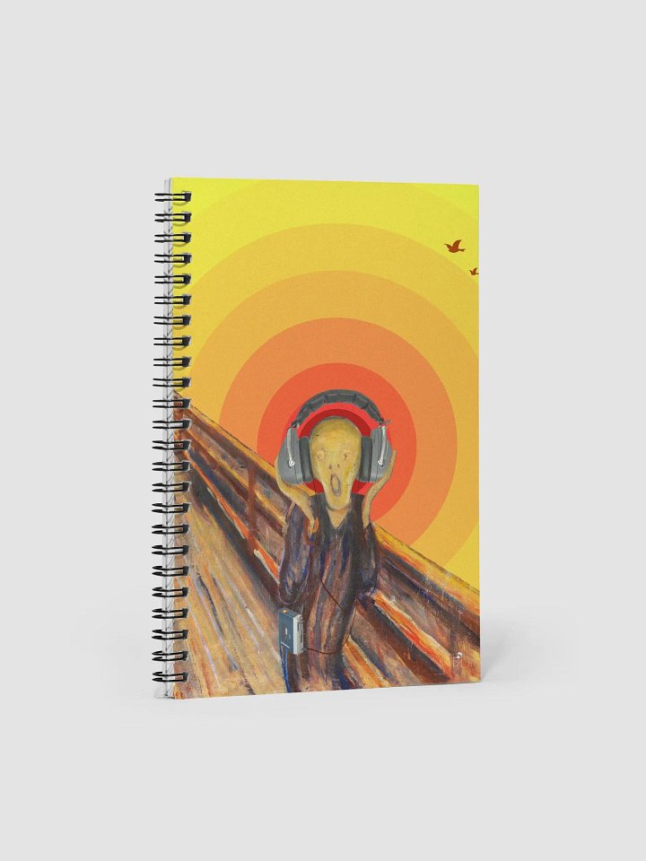 Stereo Scream by Frank Fonik, Techno EDM Spiral Notebook product image (1)
