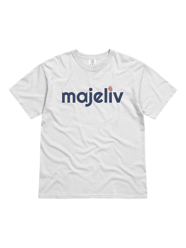 White MaJeliv Tee product image (1)