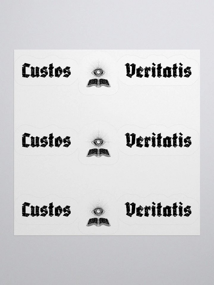 Custos Veritatis Black Eye Banner Sticker product image (1)