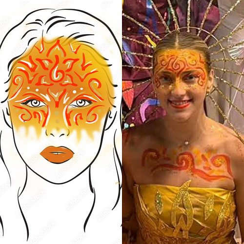 Concept vs Reality! 

I had the privilege of being the Lead MUA/Facepainter for the @lesproductionsfusion show 