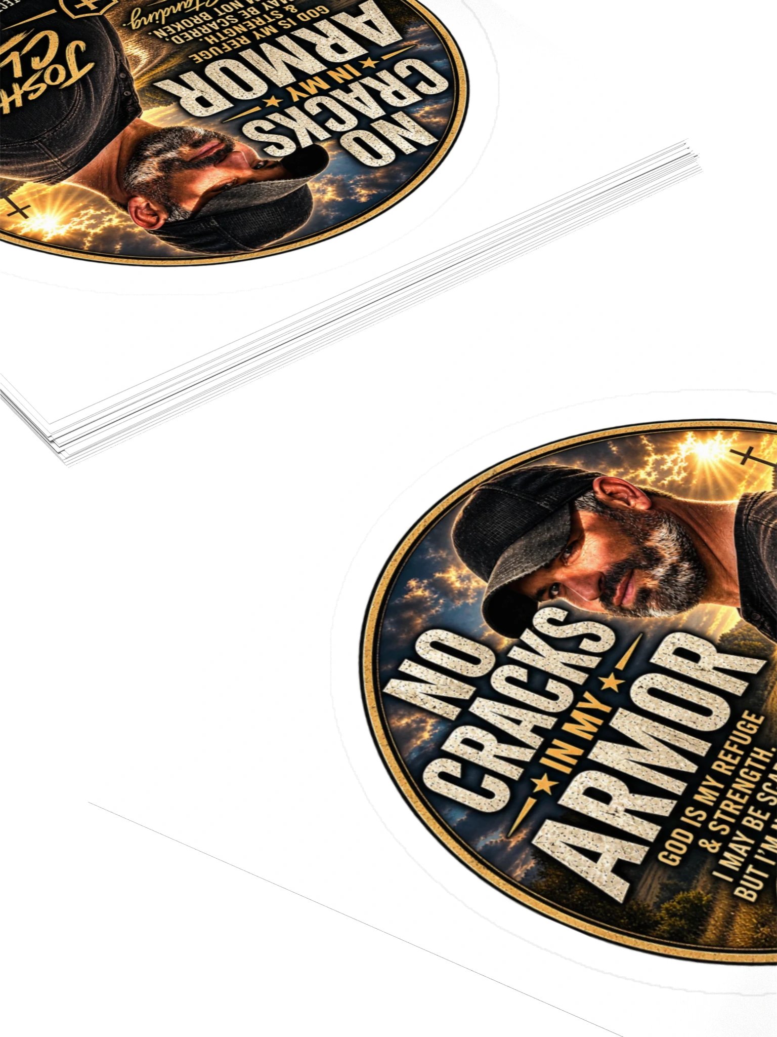 No Cracks In My Armor Kiss Cut Sticker product image (4)