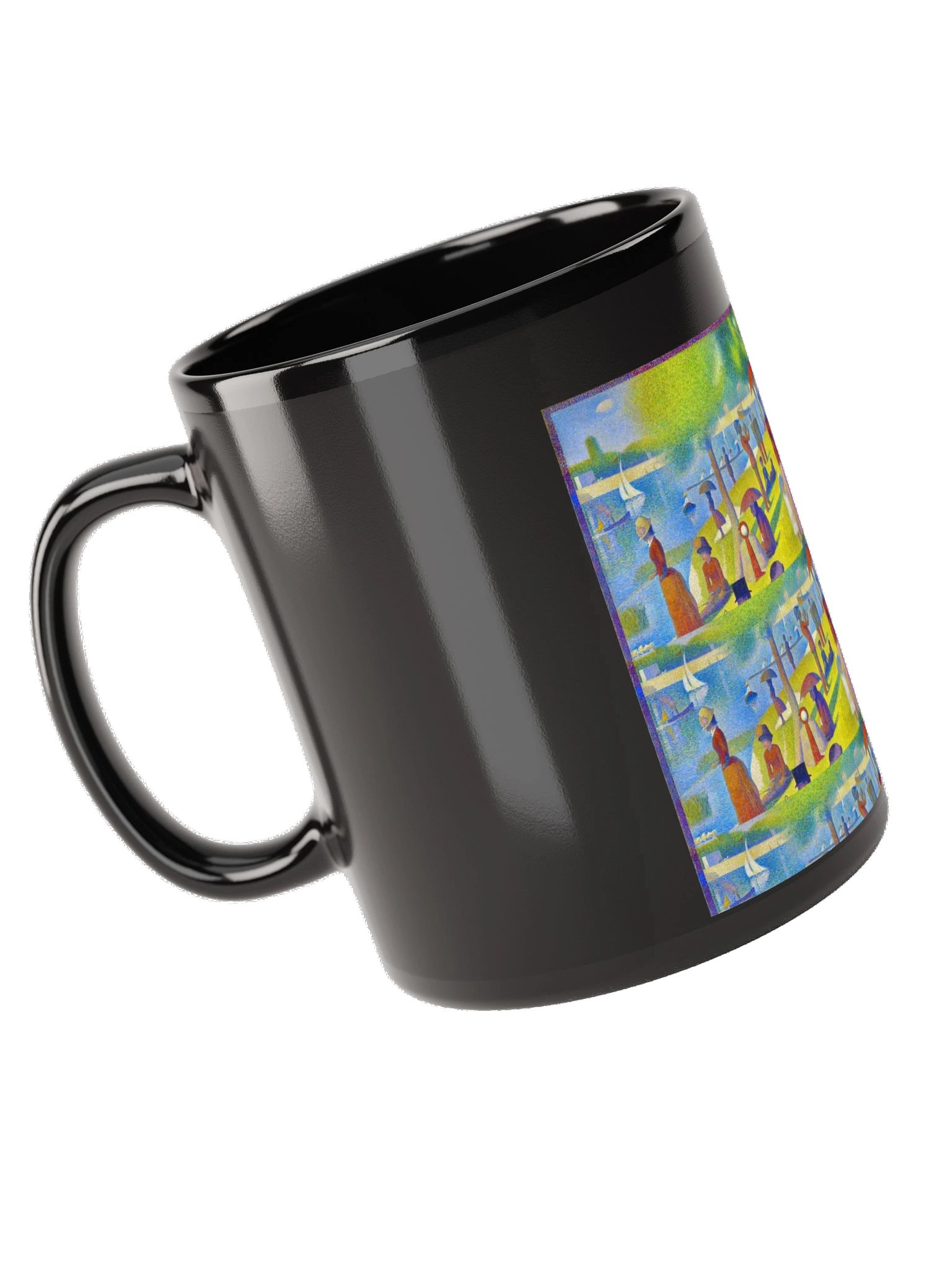 A Sunday Afternoon on the Island of La Grande Jatte — Black Mug product image (5)