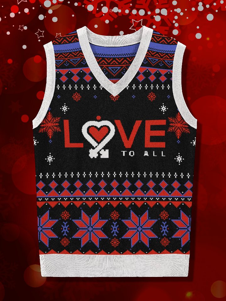 L2A Ugly Holiday Red V-Neck product image (1)