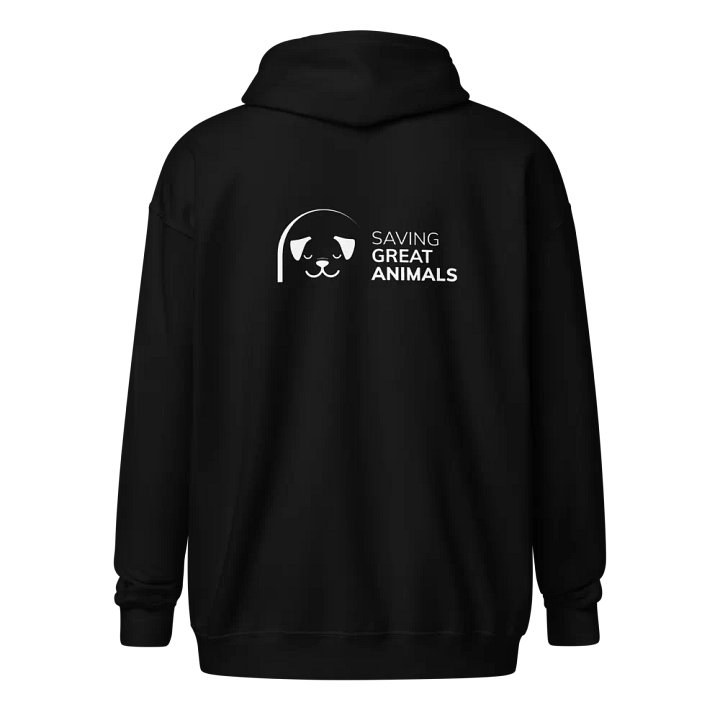 Mozart & Mutts Zip Up Hoodie - Black product image (2)