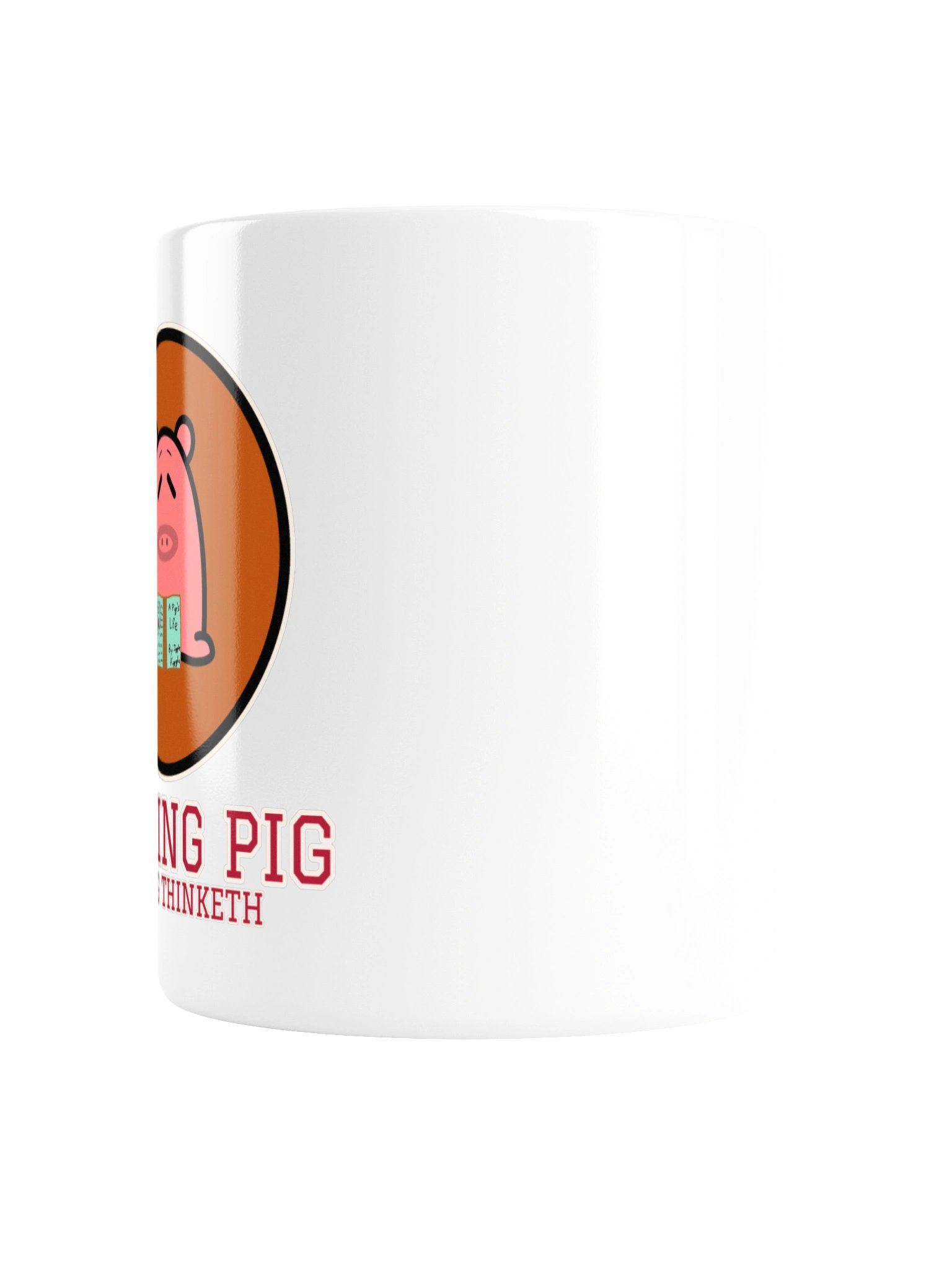 Reading Pig Mug | As a Pig Thinketh product image (5)