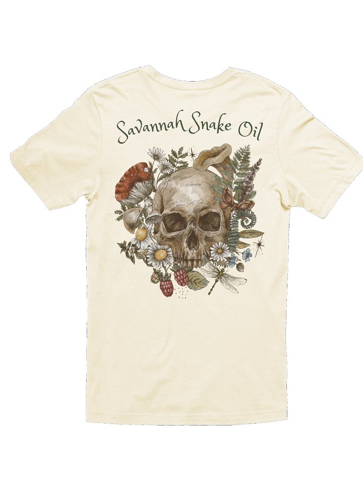 Savannah Snake Oil Vintage Botanical Skull T-Shirt (Natural) product image (2)