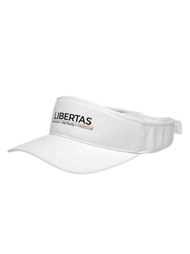 The Libertas - Freedom Performance White Visor | Flexfit Edition | eXp Realty product image (2)