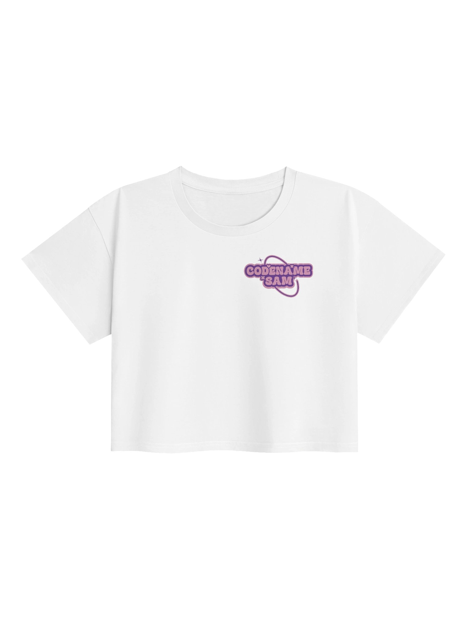 Codenamesam Logo Crop Tee (Purple & Pink) product image (1)
