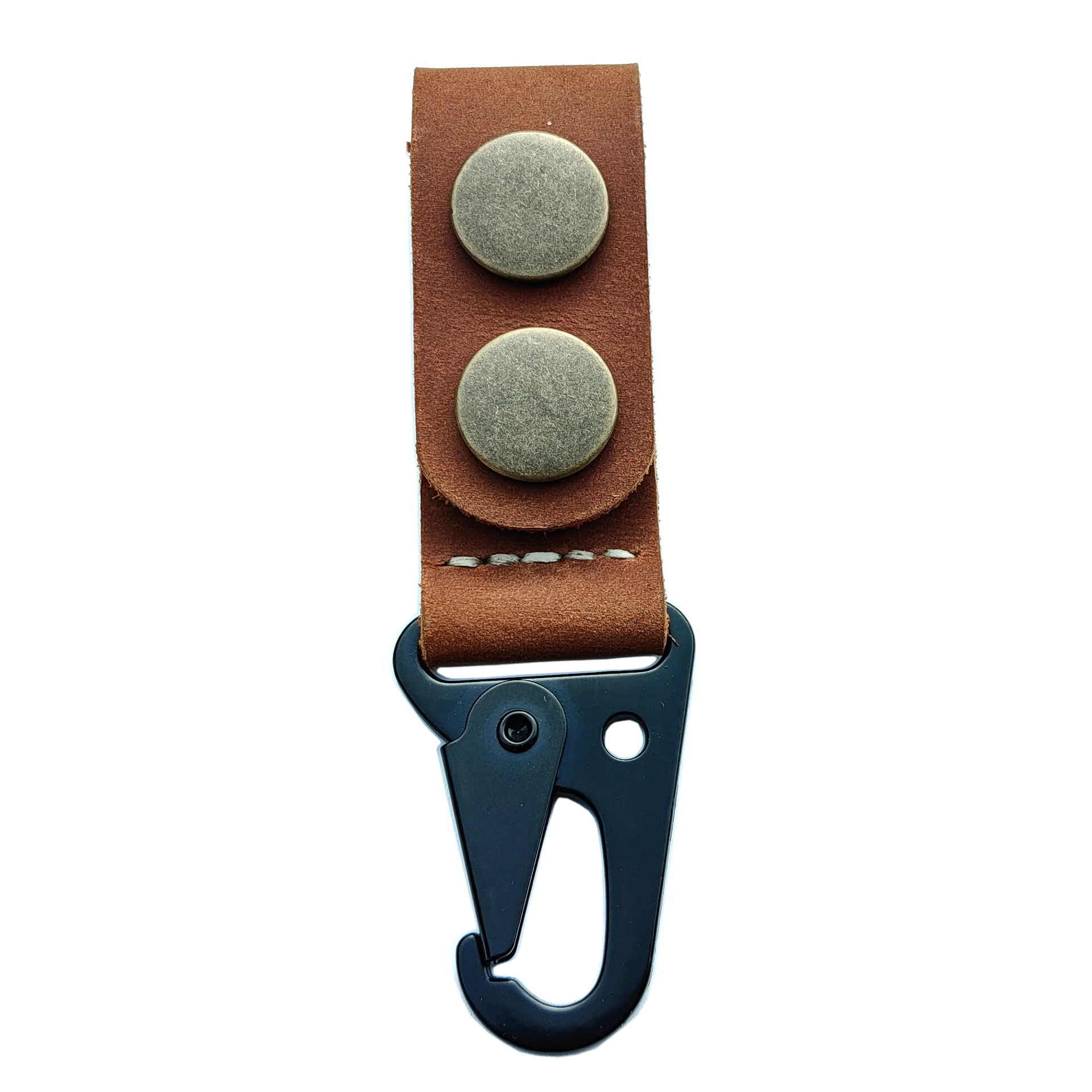 MEEBOY Handmade Leather Key Chains, Carabiner Keys with Double Button product image (1)