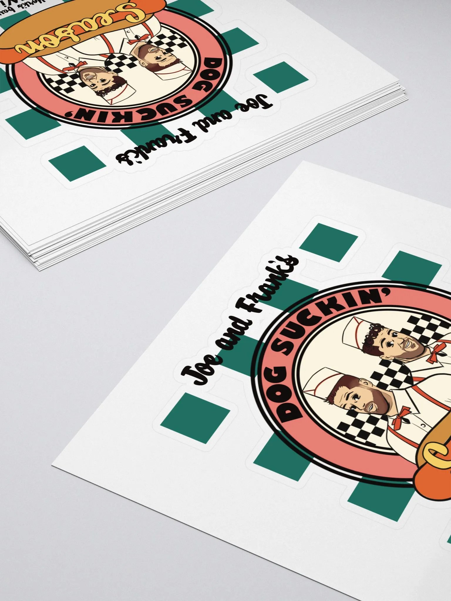 Dog Suckin' Fresh Hot Wiener Sticker product image (4)
