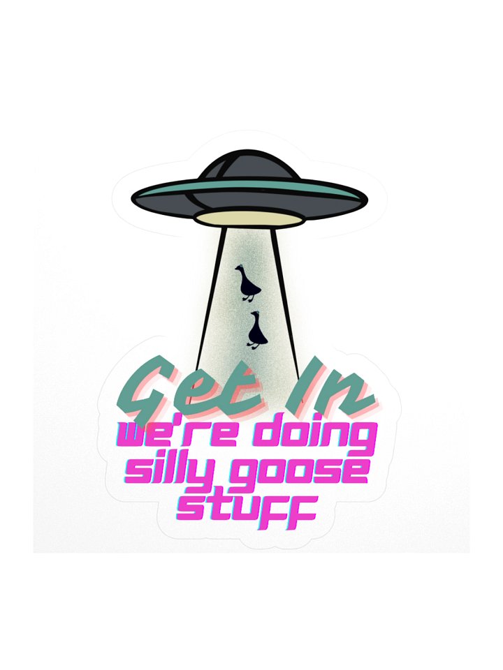 UFO Goose Sticker product image (2)