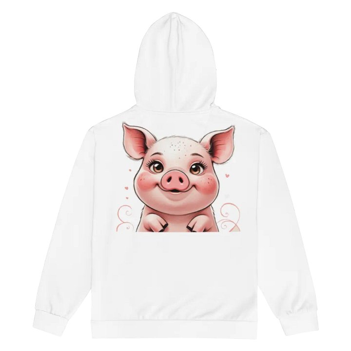 Piggy Love @nslb_live Unisex Zip Hoodie product image (2)