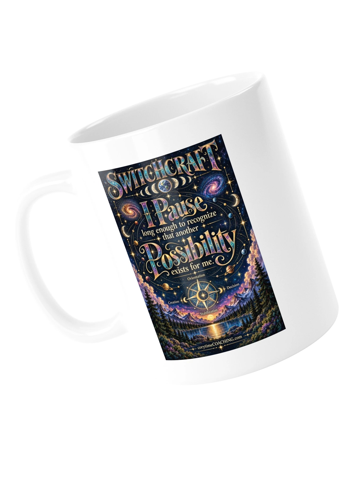 corytimeCOACHINGmerch SWITCHCRAFT White Glossy Mug product image (5)