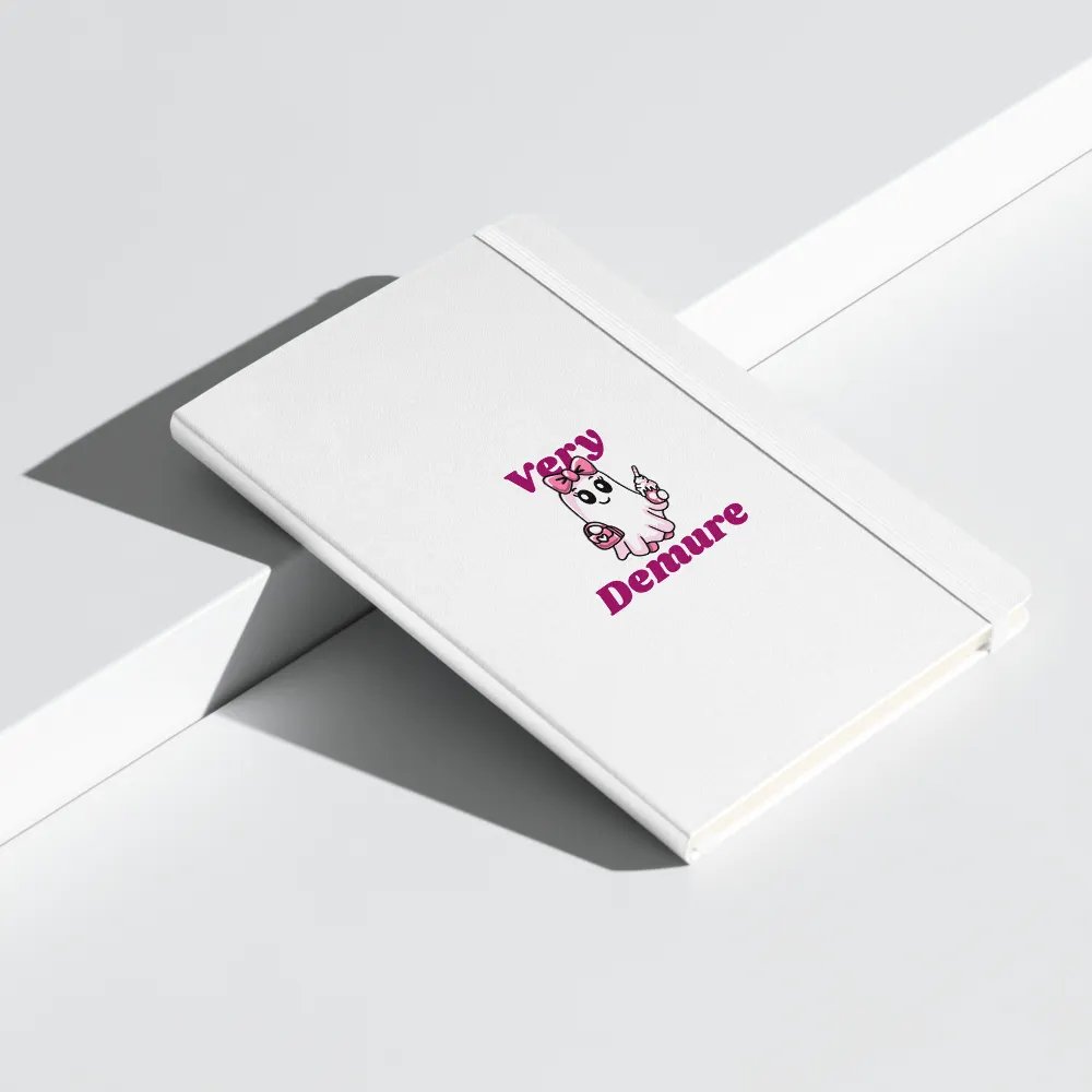 Very Demure Cute Ghost Hardcover Bound Lined Notebook product image (7)