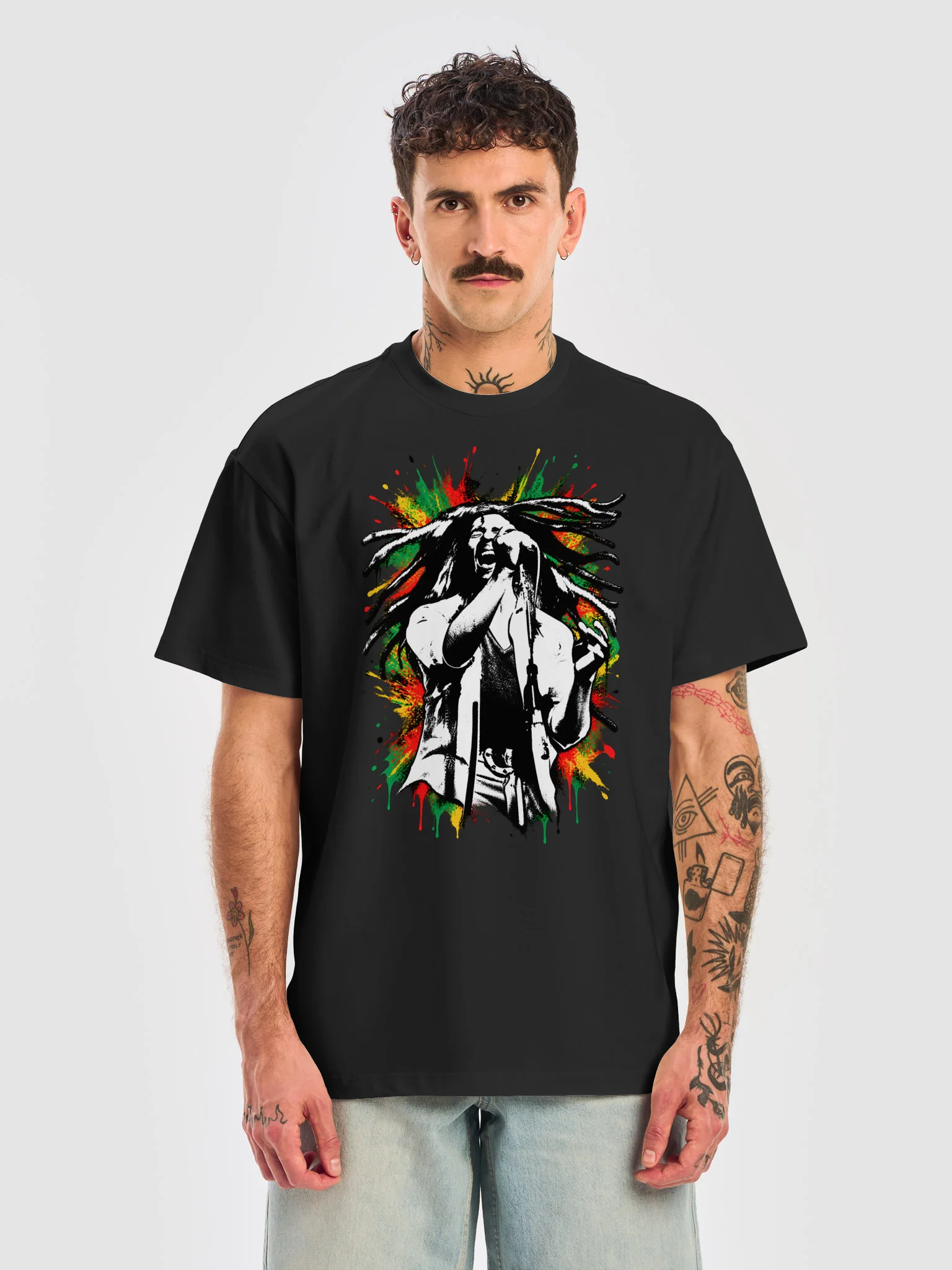 Reggae Mic Burst Box Tee product image (17)