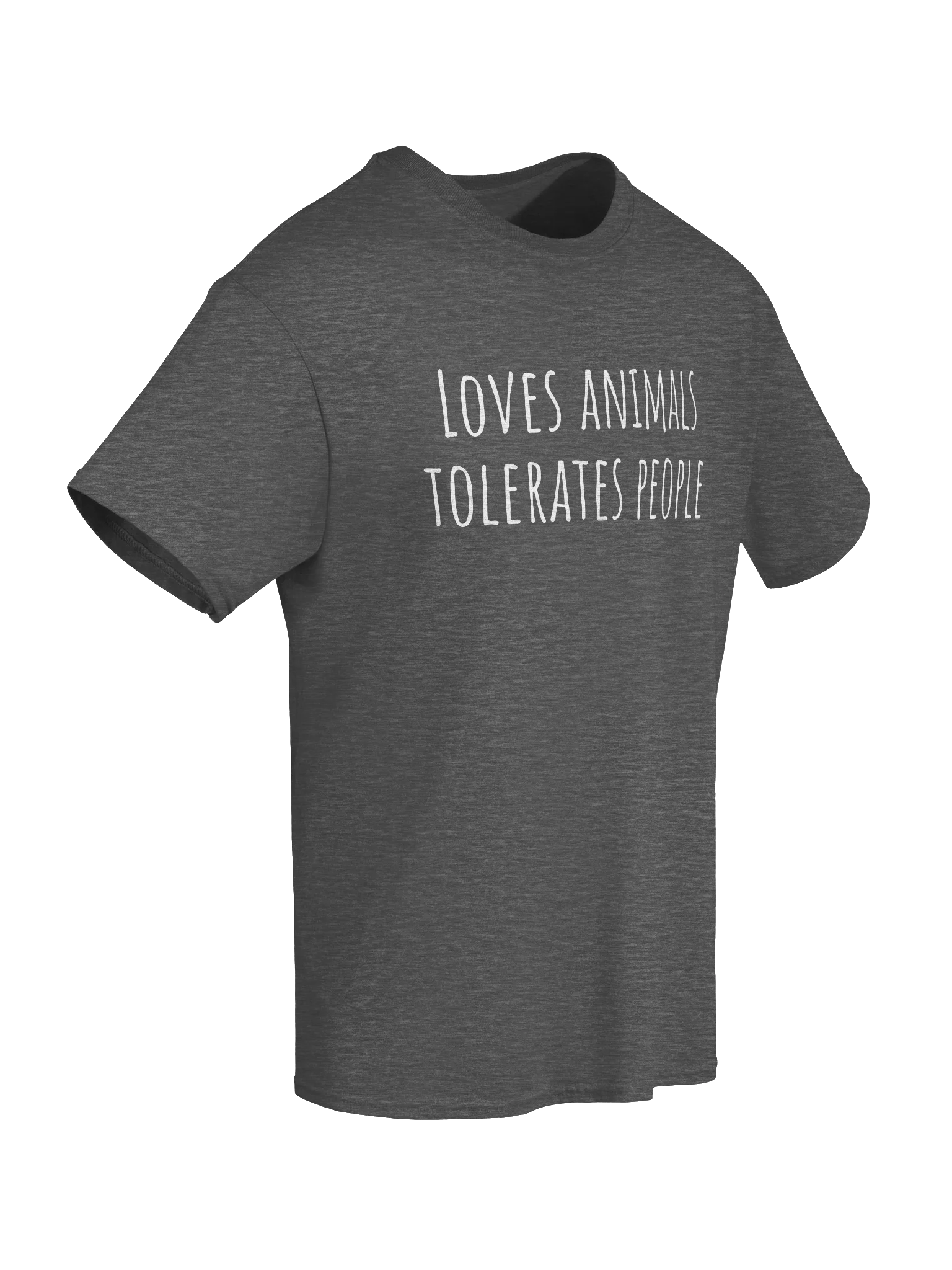 LOVES ANIMALS TOLERATES PEOPLE Unisex Shirt product image (65)