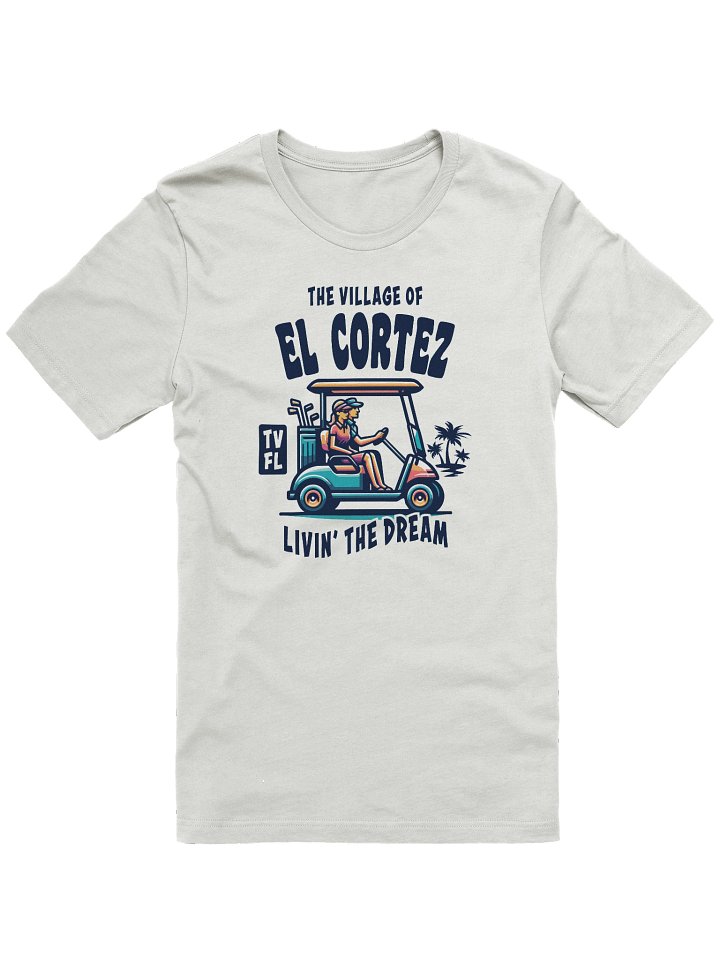 The Village of El Cortez TV FL Golf Cart Design T-Shirt product image (1)