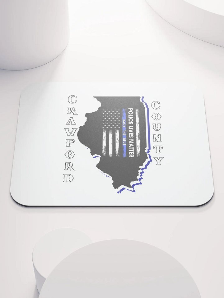 Police Lives Matter Crawford County, Illinois - Mouse Pad product image (1)