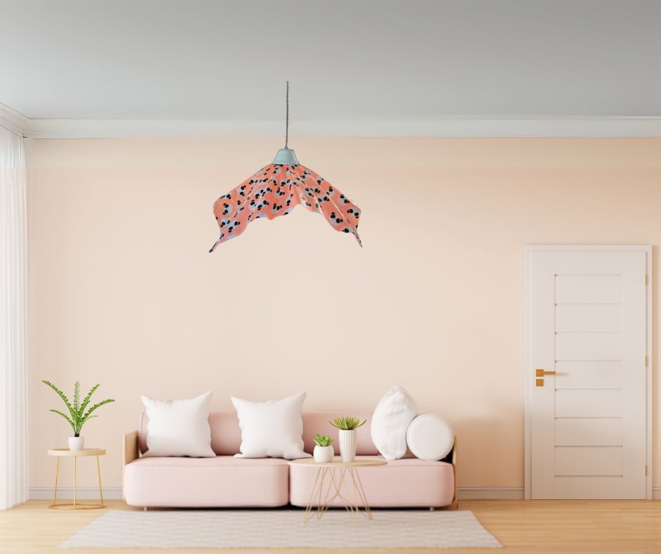 Peach Panda Pendant Light product image (2)