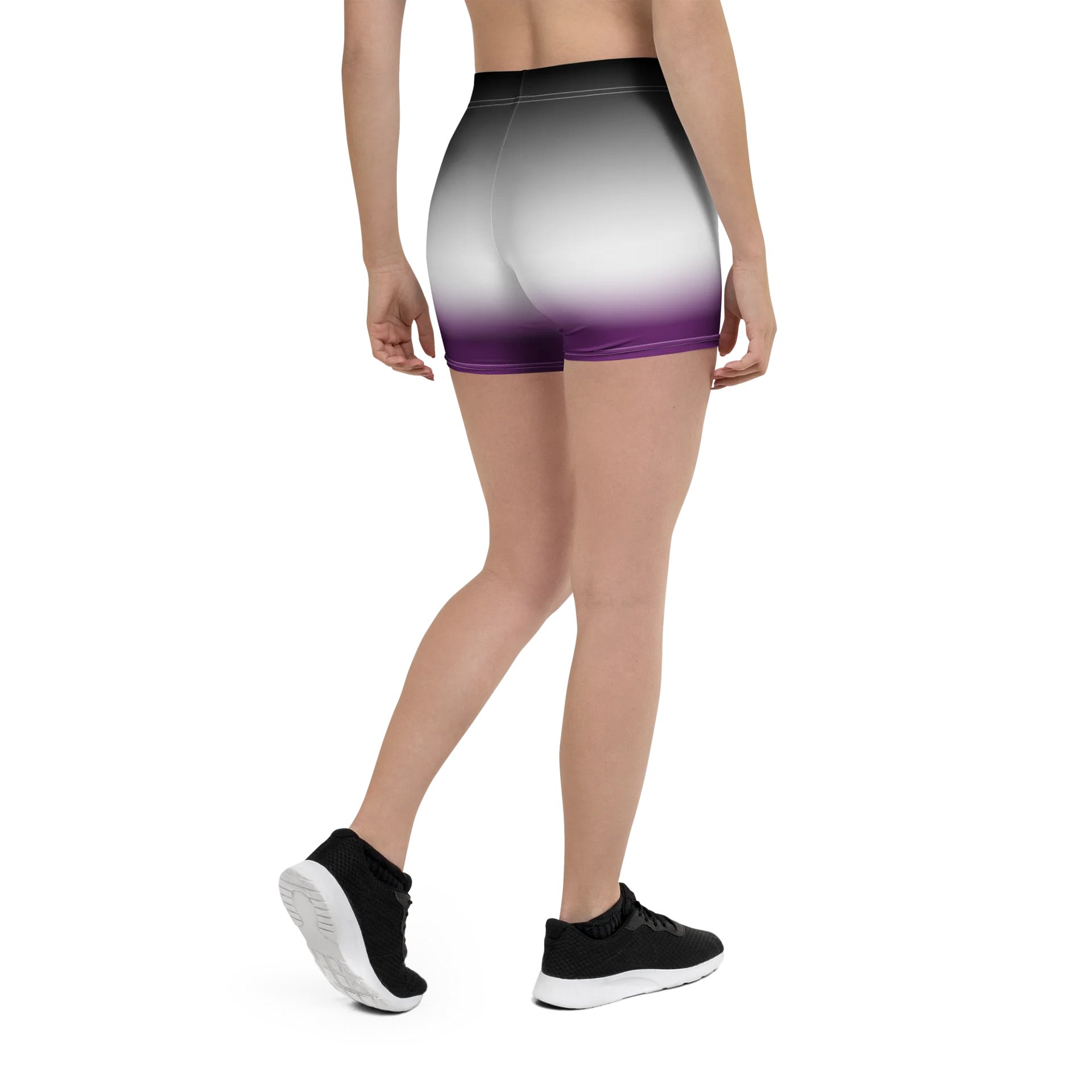 Asexual Pride Gradient Bike Shorts product image (2)