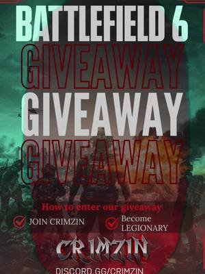 Share, Join, Win! Discord.gg/crimzin #battlefield #battlefield6 #limpbizkit ##giveaway #discord 