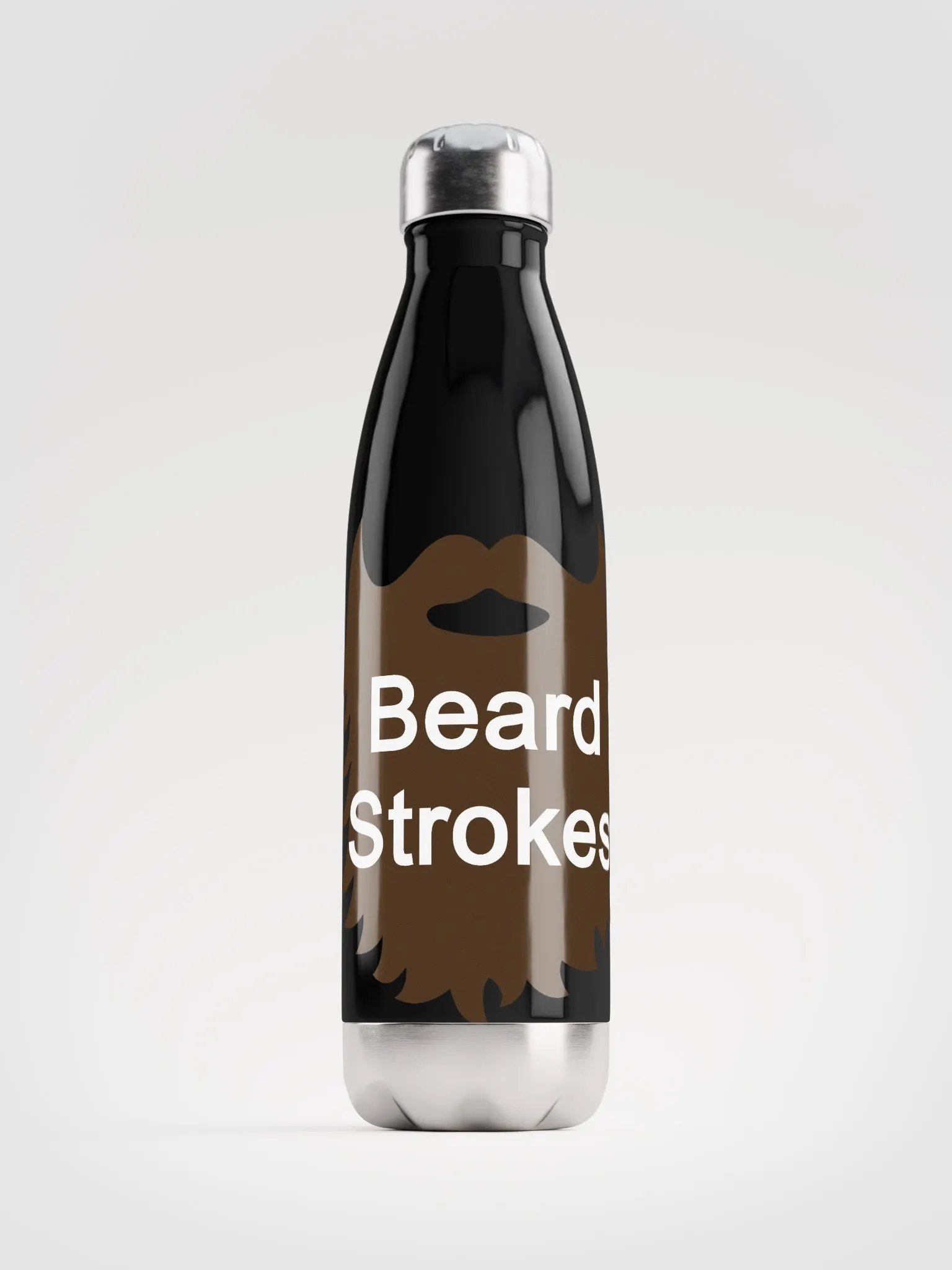 Beard Strokes Stainless Steel Bottle product image (1)