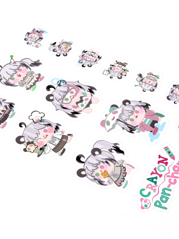Utano Pandora 'Crayon Pan-Chan' Sticker Set A product image (2)