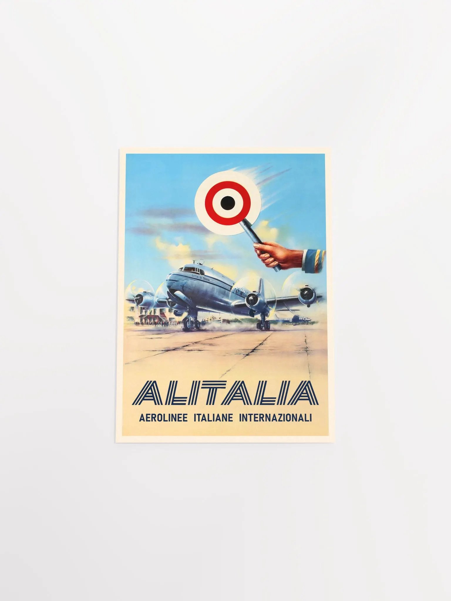 AlItalia (Italy, Air Lines), 1950s — retro vintage travel poster, retro travel art, retro travel wall art product image (9)