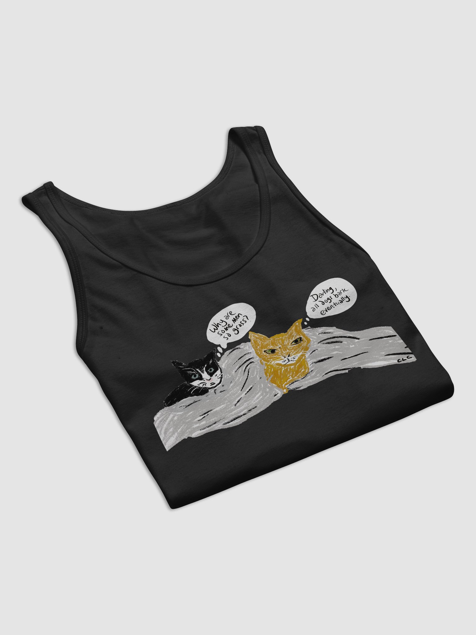 Kitties Thoughts on Men tank product image (27)