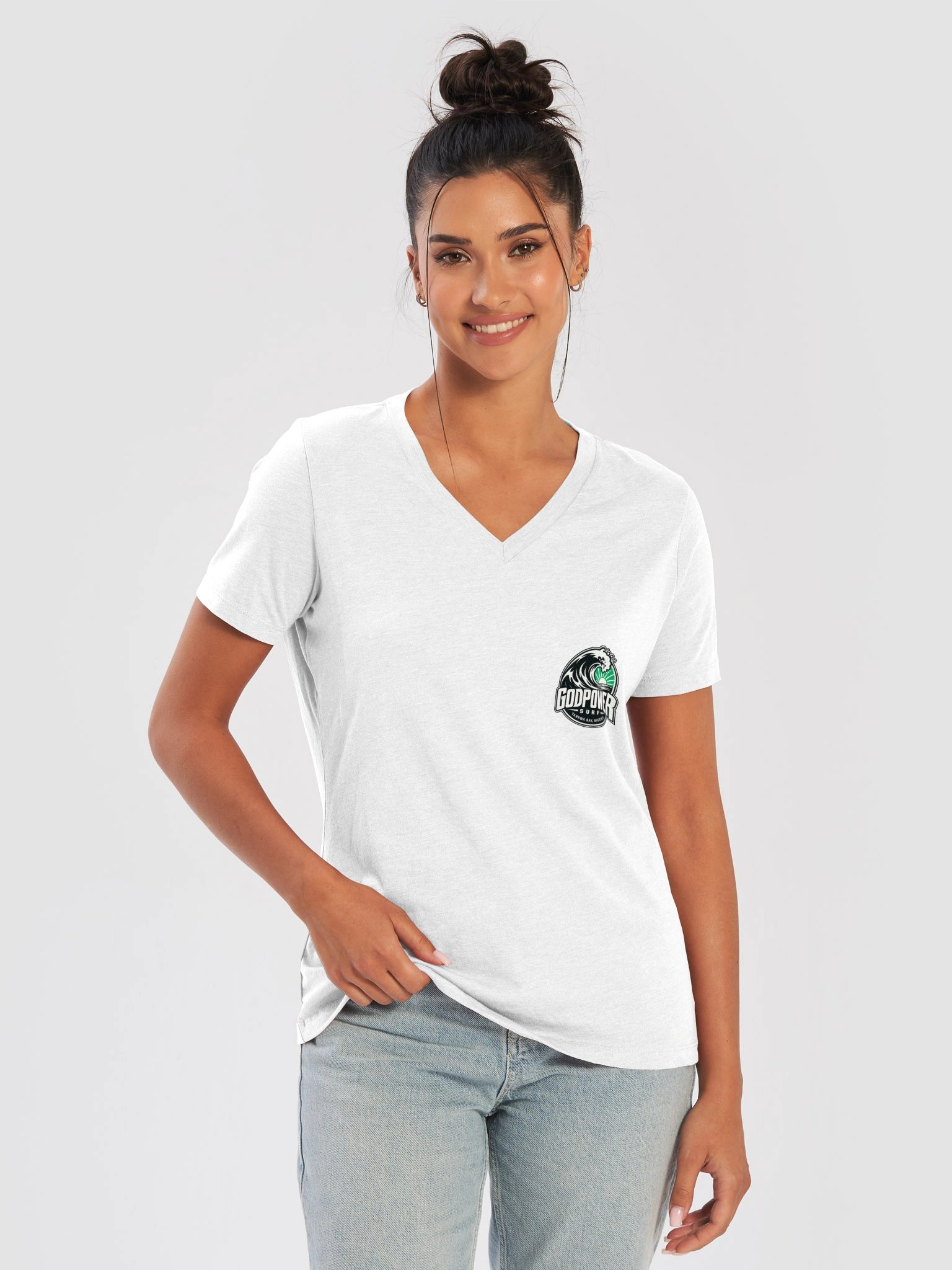 Godpower Surf — Women’s V-Neck Tee product image (9)