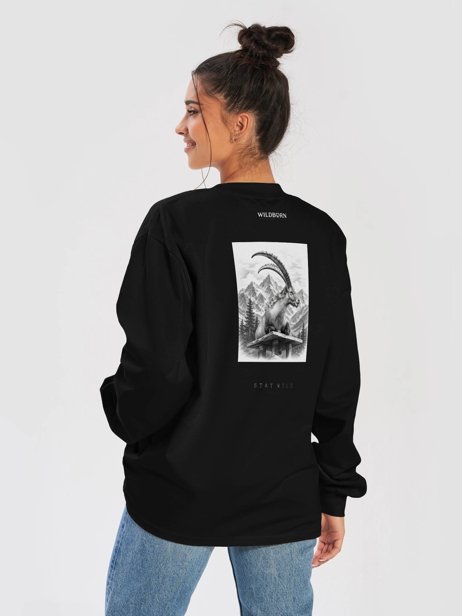 Wildborn Alpéra Unisex Tshirt Long Sleeve - Black product image (8)