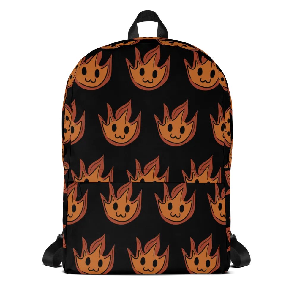 Smol Flame All-Over Print Backpack product image (1)