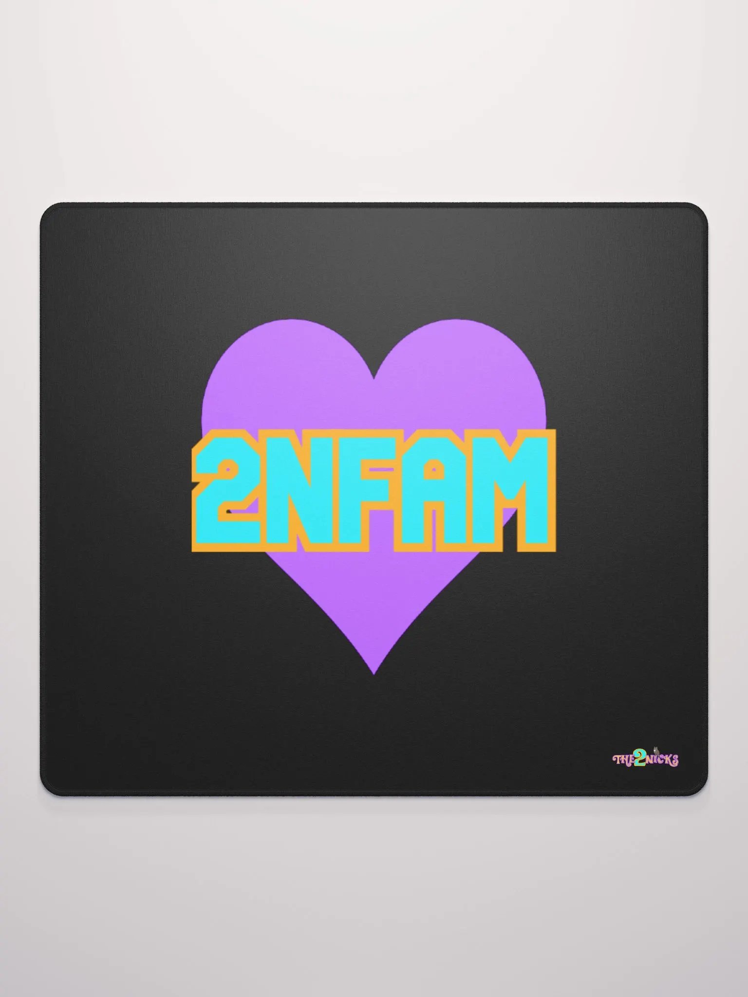 2NFAM Heart Gaming Mouse Pad (Black) product image (1)