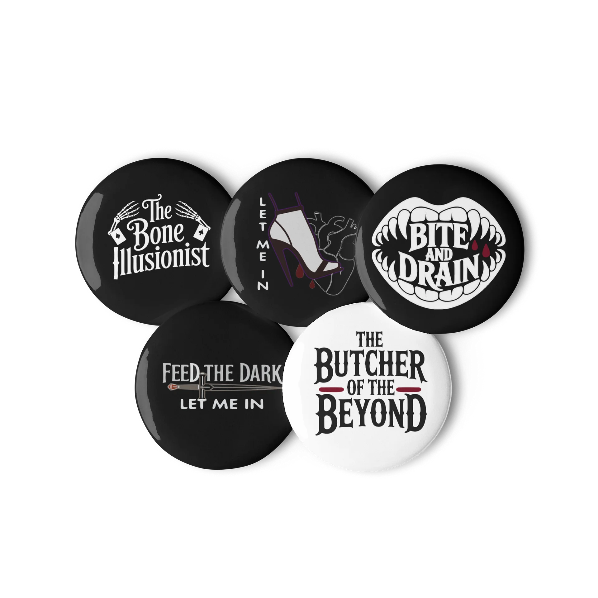 Dark Minimal Pin Button Set product image (3)