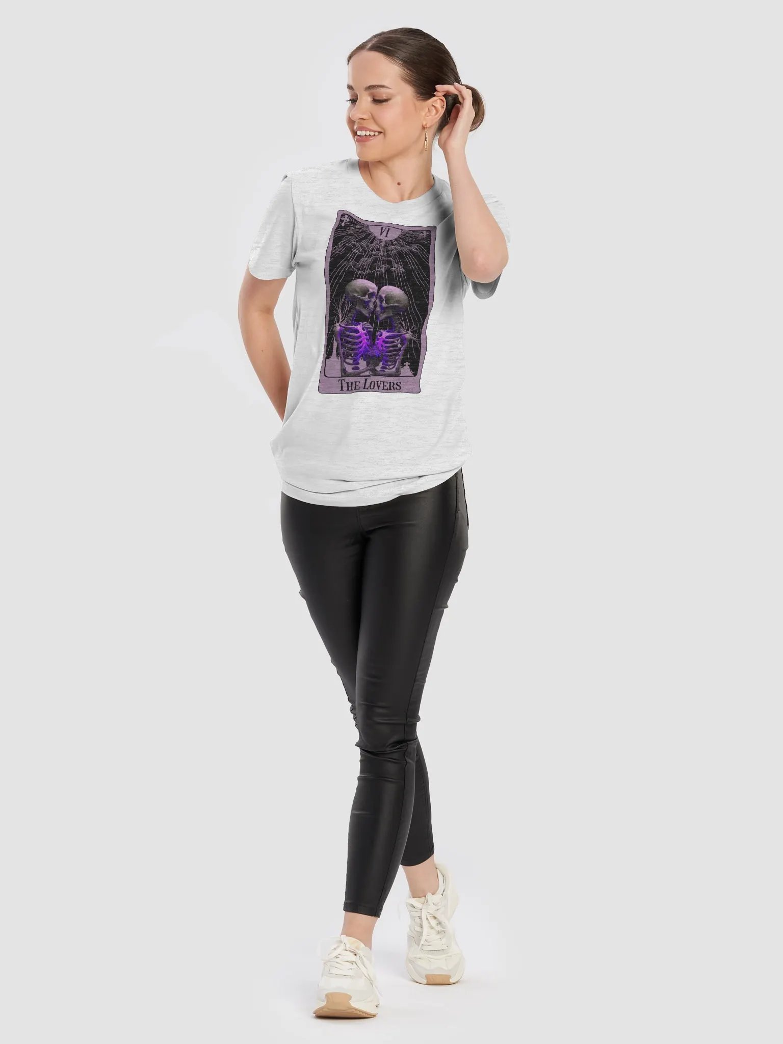 The Lovers Skeleton Tarot T-Shirt product image (9)