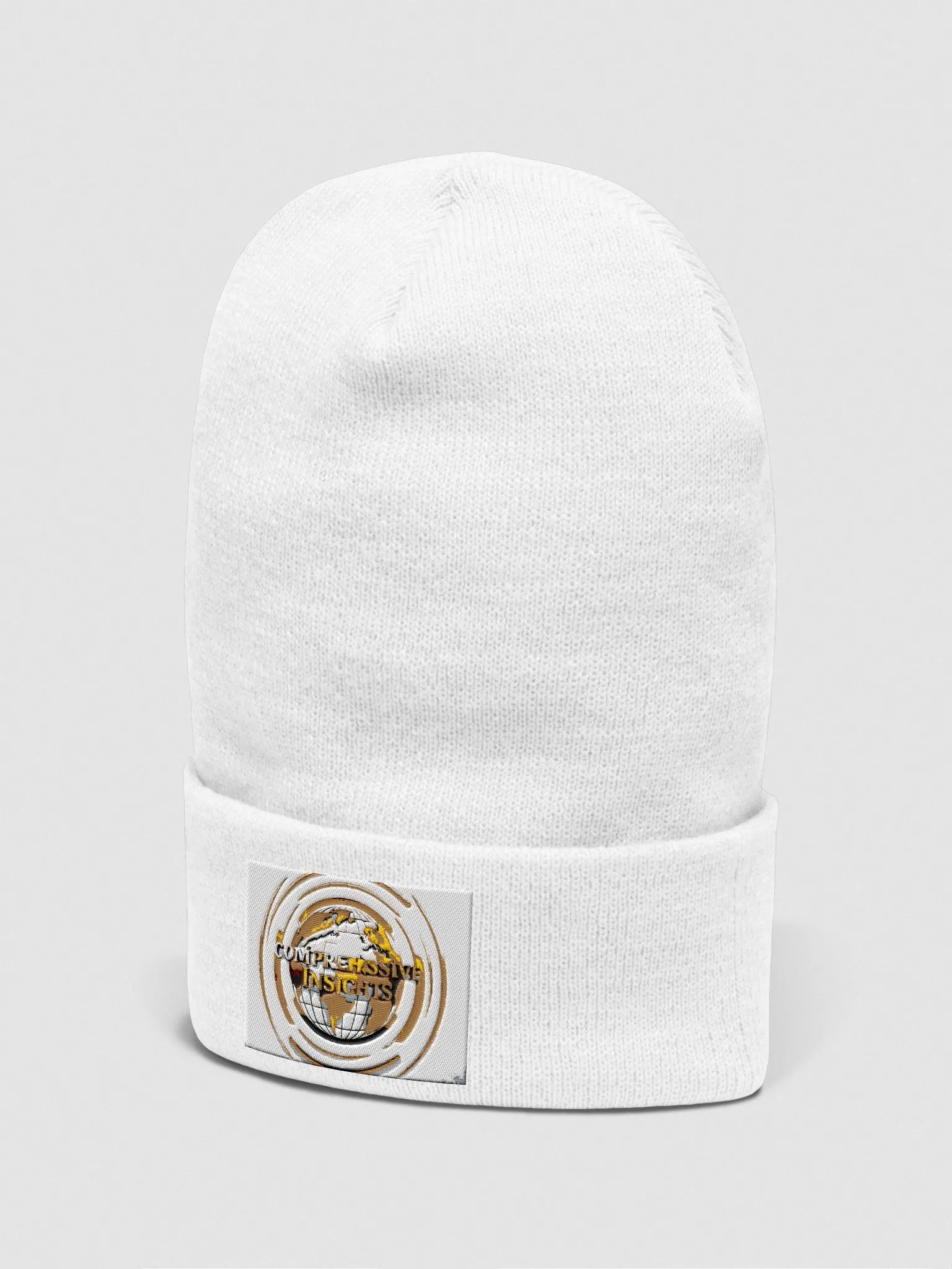 Embroidered White Warm Hat product image (2)